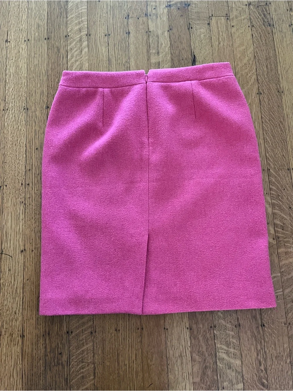 J. Crew Hot Pink Wool Blend Pencil Skirt
